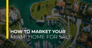 Banner image with miami neighborhood background